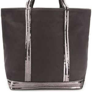 Vanessa Bruno Linen + Sequins Cabas Tote Bag